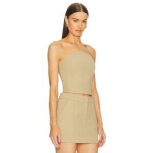 Sans Faff Half Moon Corset Top Camel S
